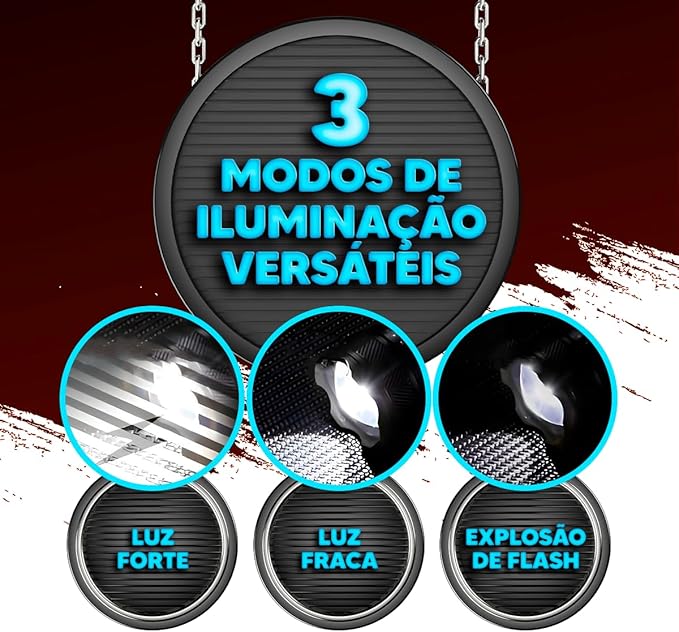Lanterna tática recarregável